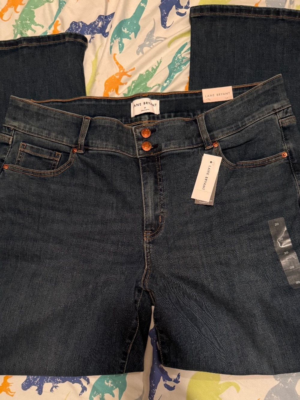 Lane Bryant Tummy Control Boot Cut Jeans. Sz 20
